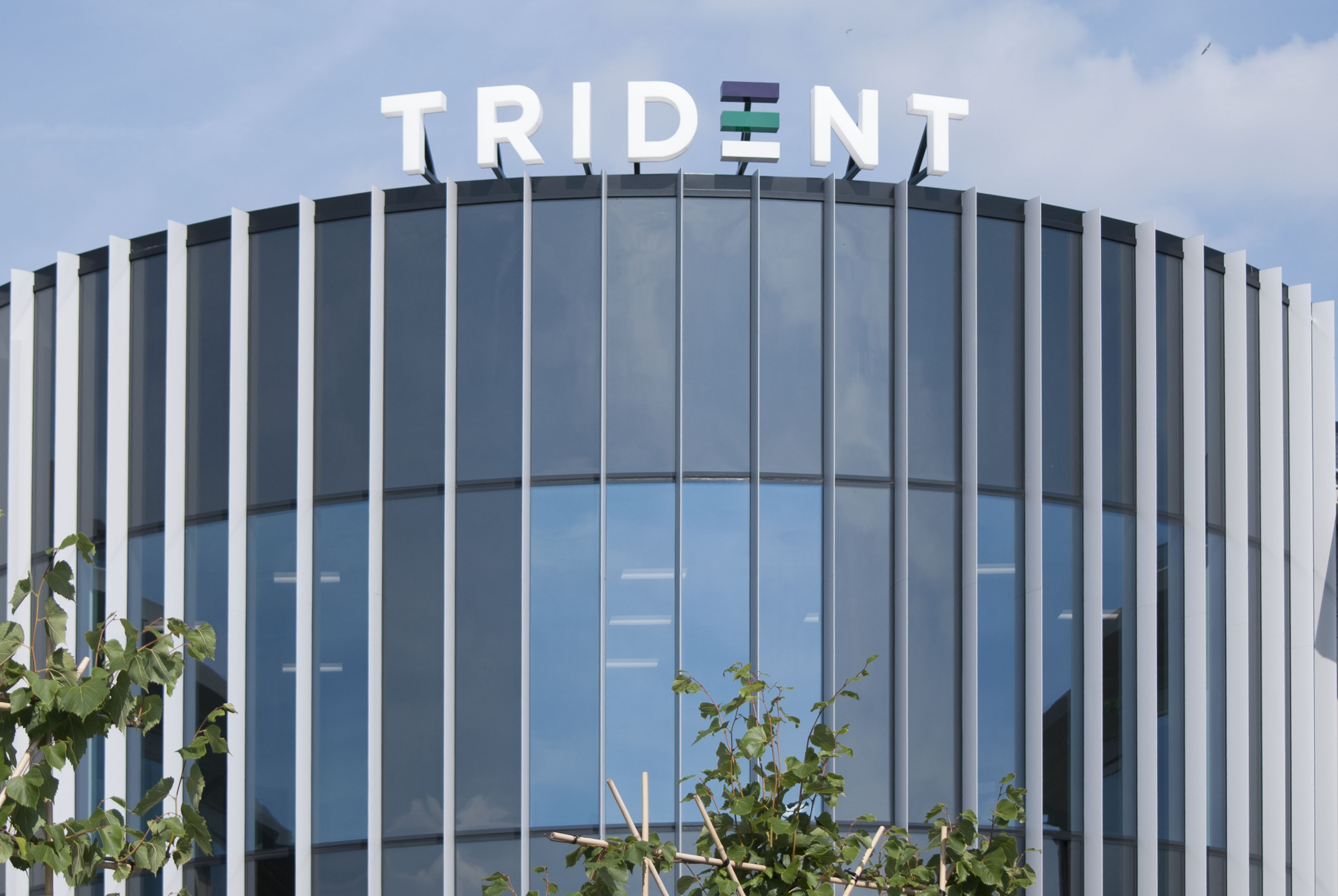 Trident roof sign